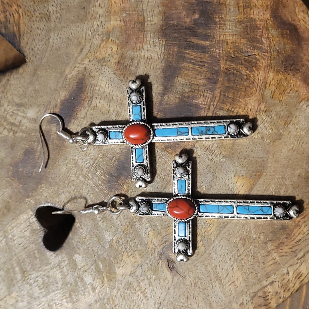 Reborn Creations Cross Earrings